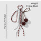 Keypus - Glitter Fruit Charm Woven Cord Decorative Keychain