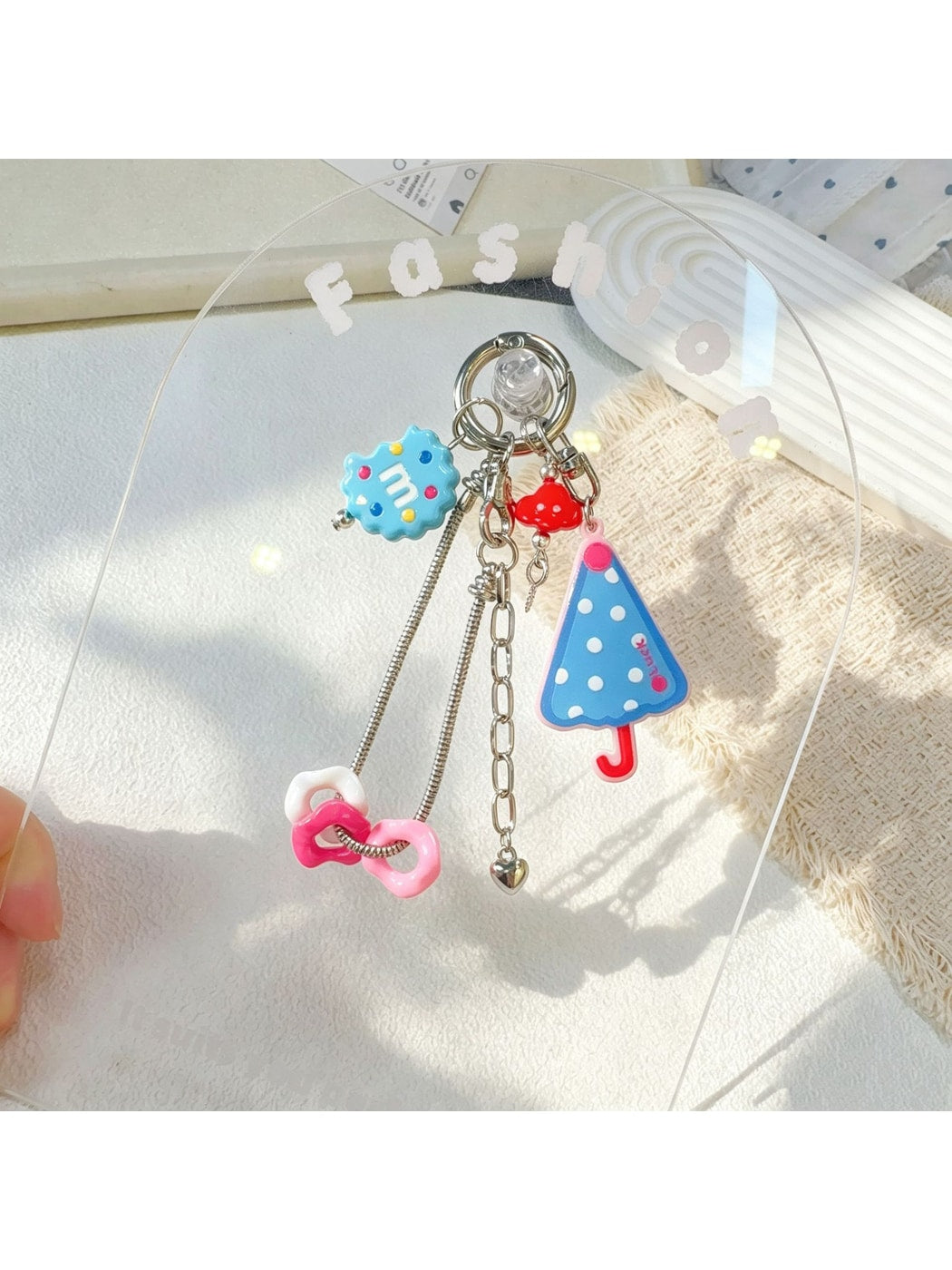 Keypus - Acrylic Umbrella Charm Keychain