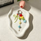 Keypus - Acrylic Heart and Bow Charm Chain Keychain