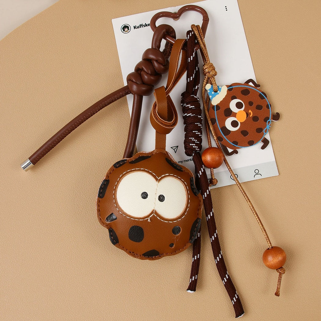 Keypus - Cookie Design PU Alloy Bag Charm Keychain