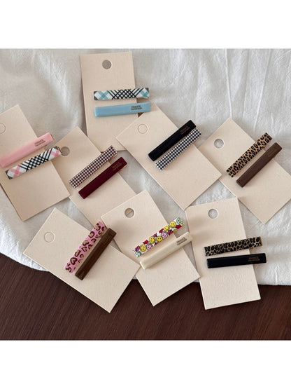 Beau - Sweet Style Printed Barrette Hair Clip