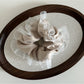Gifty vintage tulle ruffle scrunchie wrapped around a ponytail