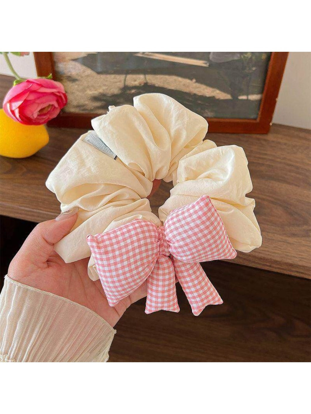 Gifty - Cute Plaid Bow Scrunchie