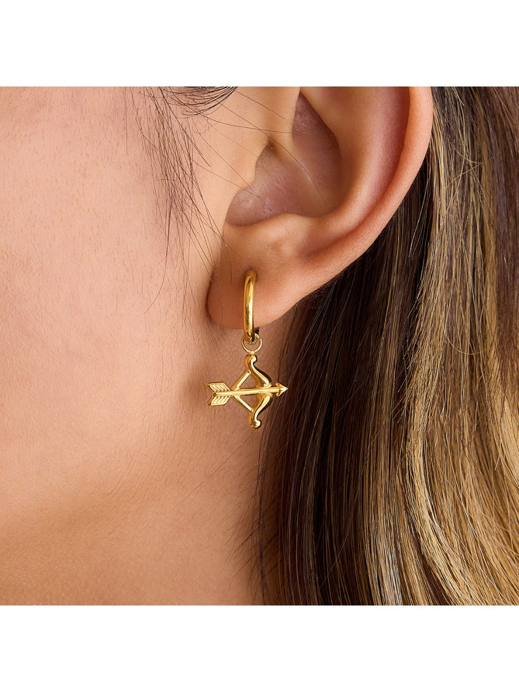 Earedge - Cupid's Arrow & Heart Earrings