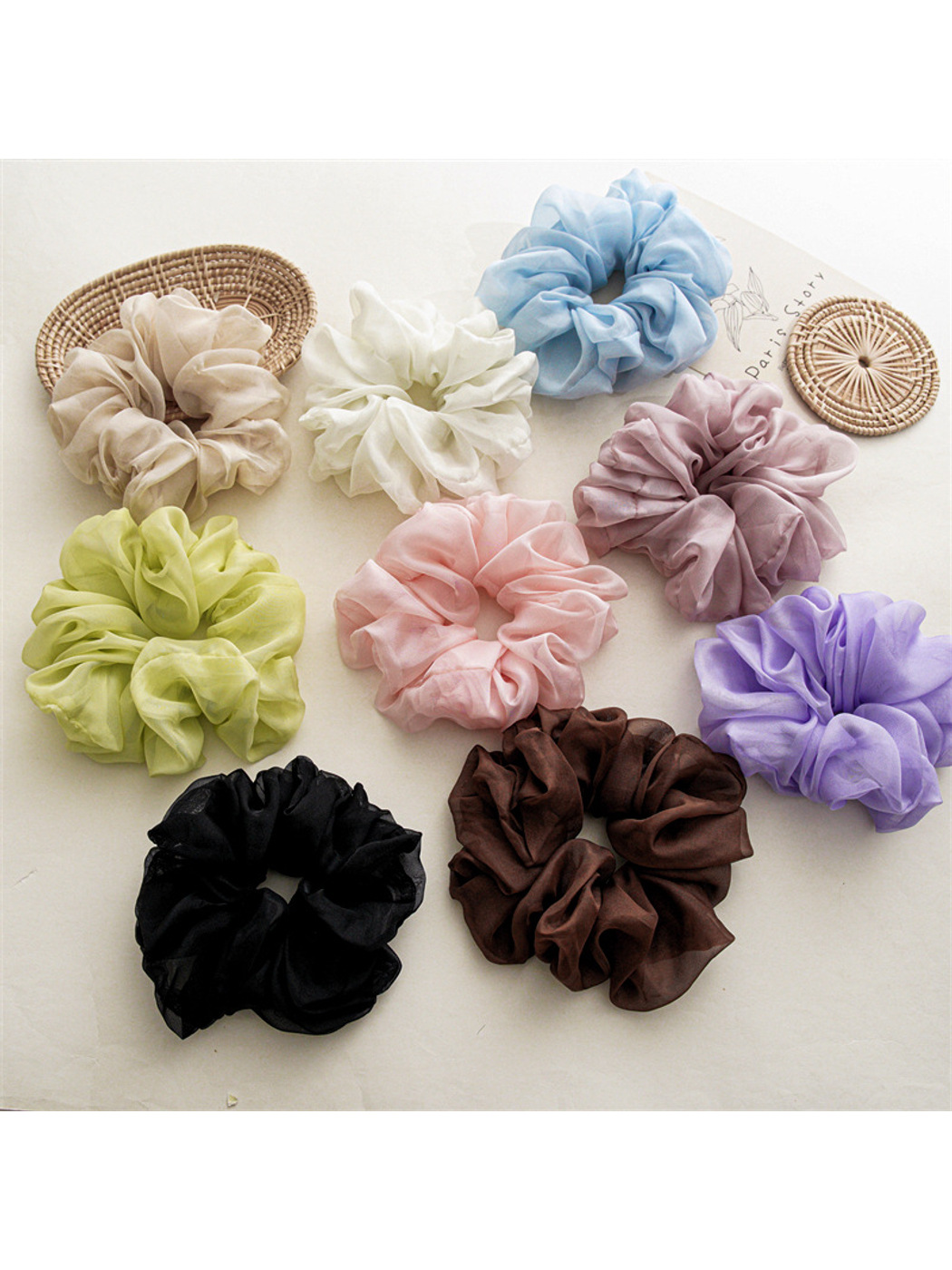 Gifty - Large Soft Chiffon Hair Scrunchie