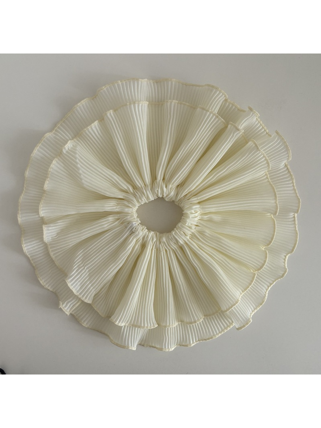 Gifty - Double Layer Ruched Polyester Scrunchie
