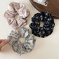 Gifty - Double Layer Floral Print Ruffled Scrunchie