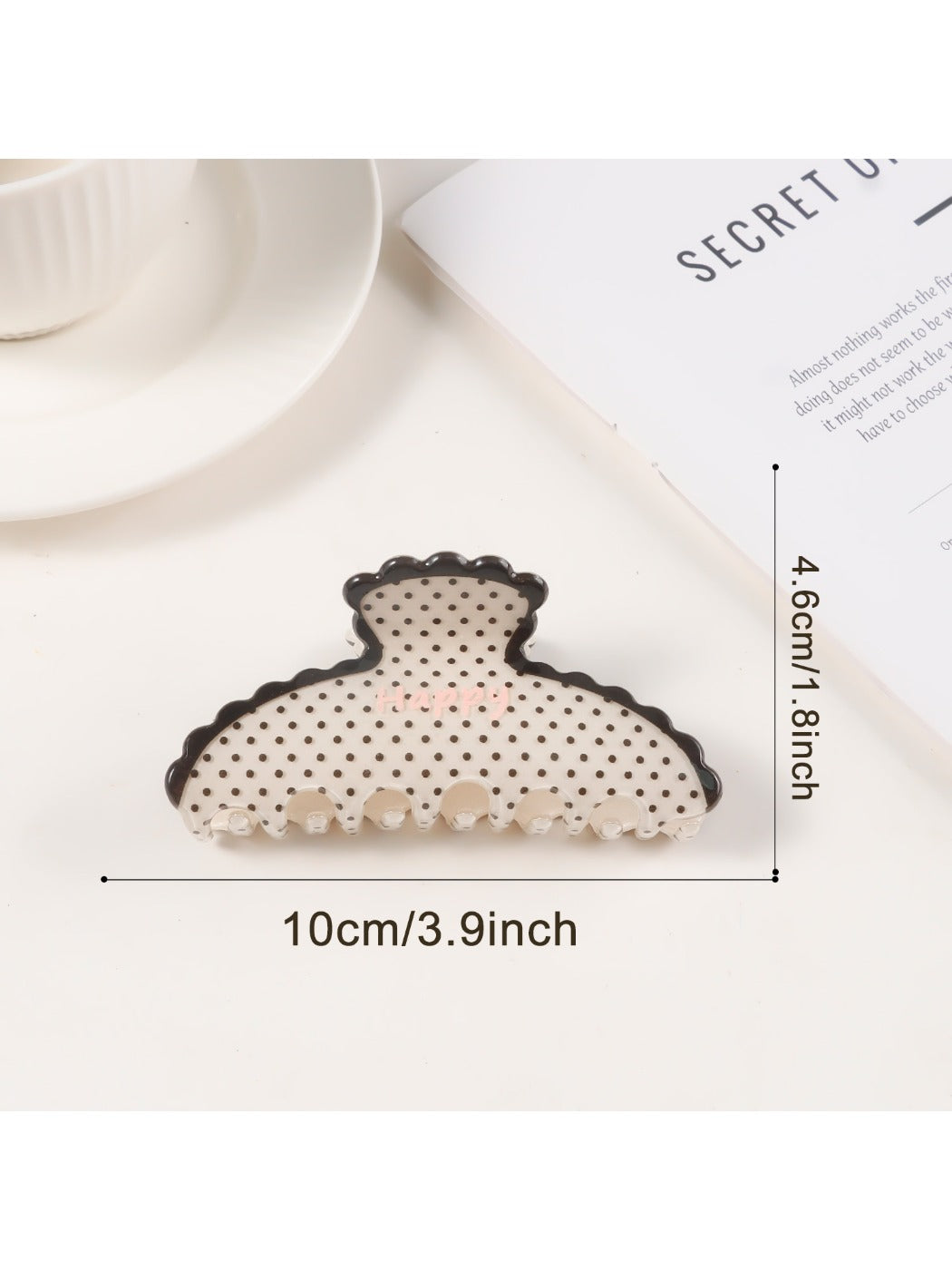 Beau - Stylish Polka Dot Claw Clip