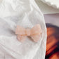 Back of Beau delicate bow hair clip showing the metal clip mechanism