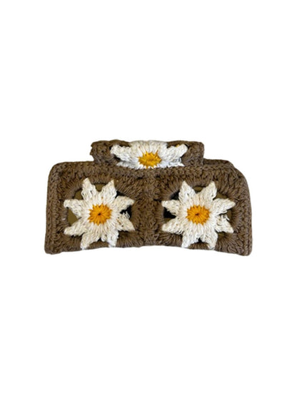 Beau - Colorful Flower Knitted Hairpins
