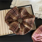 Gifty - Women's Plaid Large Intestine Hair Ring