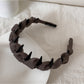 Gifty - Minimalist Polyester Toothed Wave Shape Headband