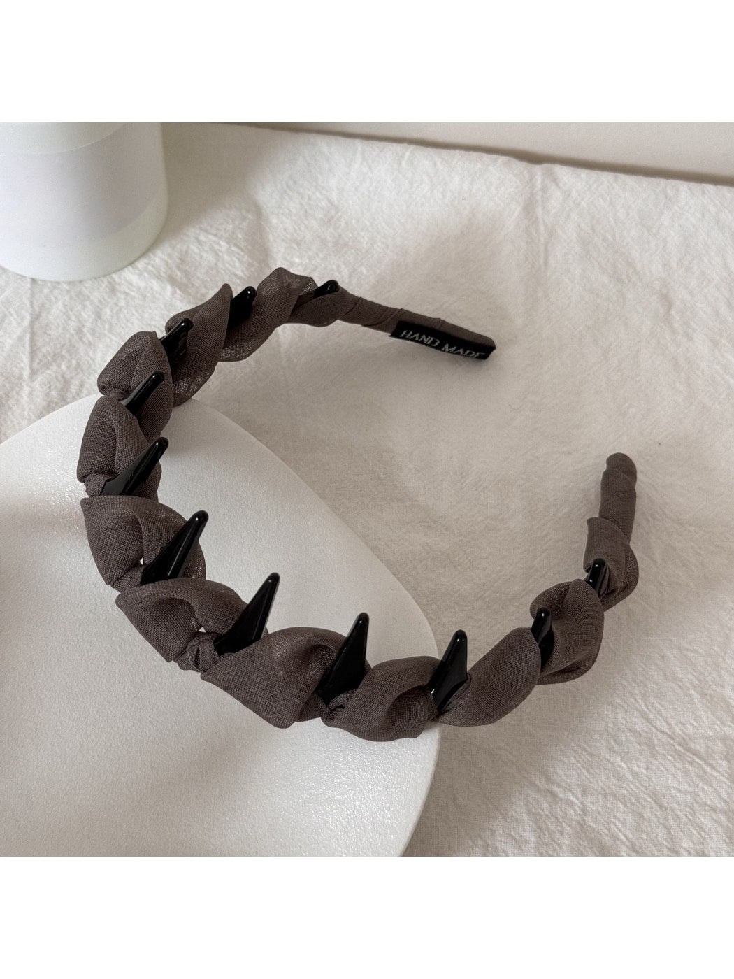 Gifty - Minimalist Polyester Toothed Wave Shape Headband