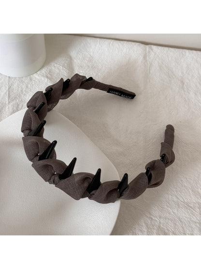 Gifty - Minimalist Polyester Toothed Wave Shape Headband