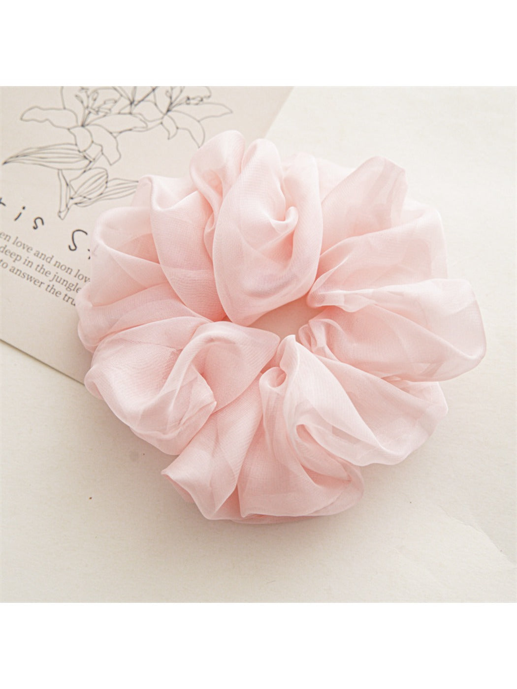 Gifty - Solid Color Chiffon Scrunchie