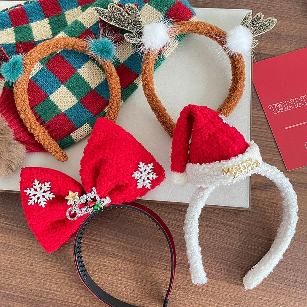 Gifty - Christmas Hat Reindeer Antler Hair Accessories