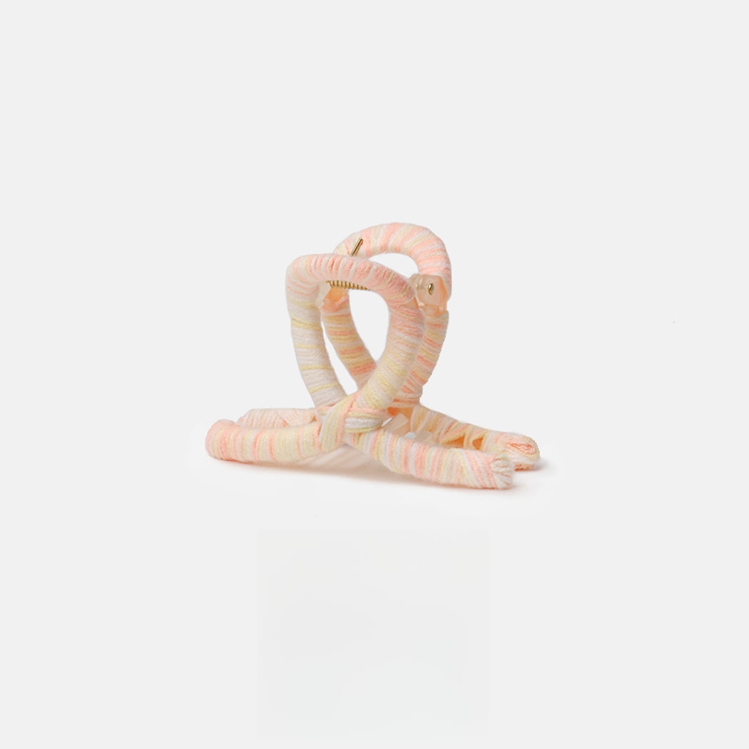 Beau - Colorful Striped Knitted Look Claw Clip