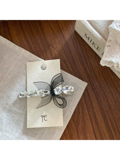 Beau - Elegant Beaded Bow Hair Clip
