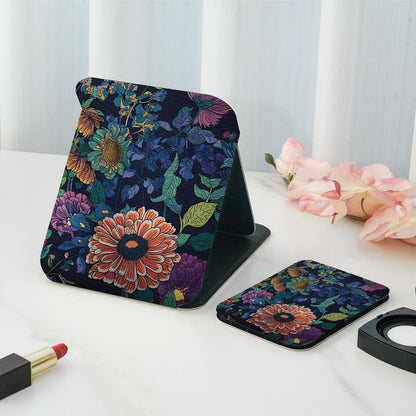 Mirroray - Dark Floral Tabletop Folding Vanity Mirror
