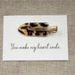 Beau - Leopard Print Oval Hair Clip