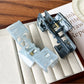 Beau - Geometric Hollow Marble Claw Clip