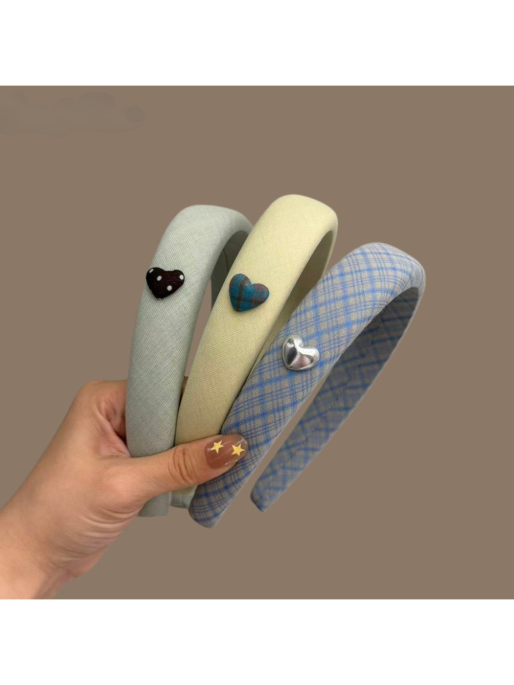 Gifty - Polyester Fabric Heart Accent Headband