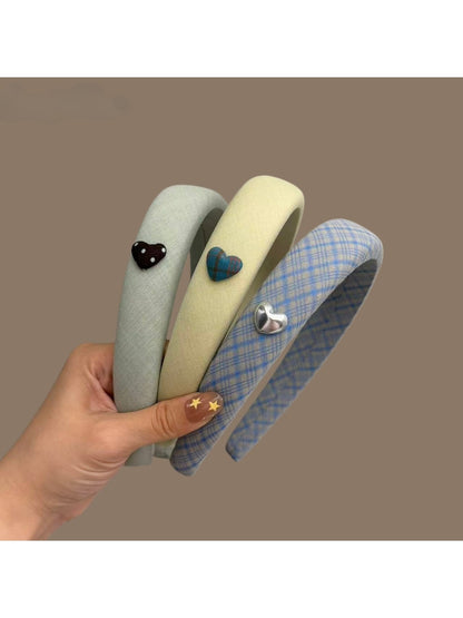Gifty - Polyester Fabric Heart Accent Headband
