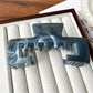 Beau - Geometric Hollow Marble Claw Clip
