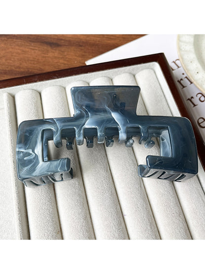 Beau - Geometric Hollow Marble Claw Clip