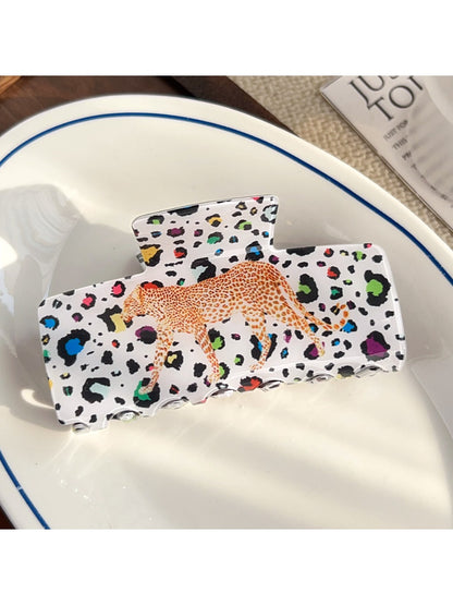 Beau - Leopard Pattern Print Hair Clip