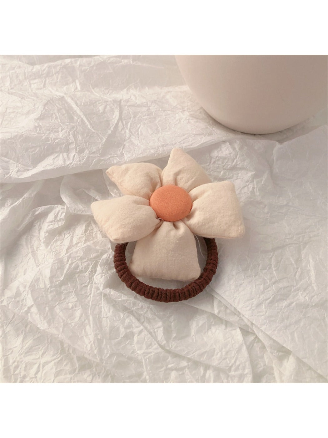 Gifty - Charming Solid Color Floral Hair Tie