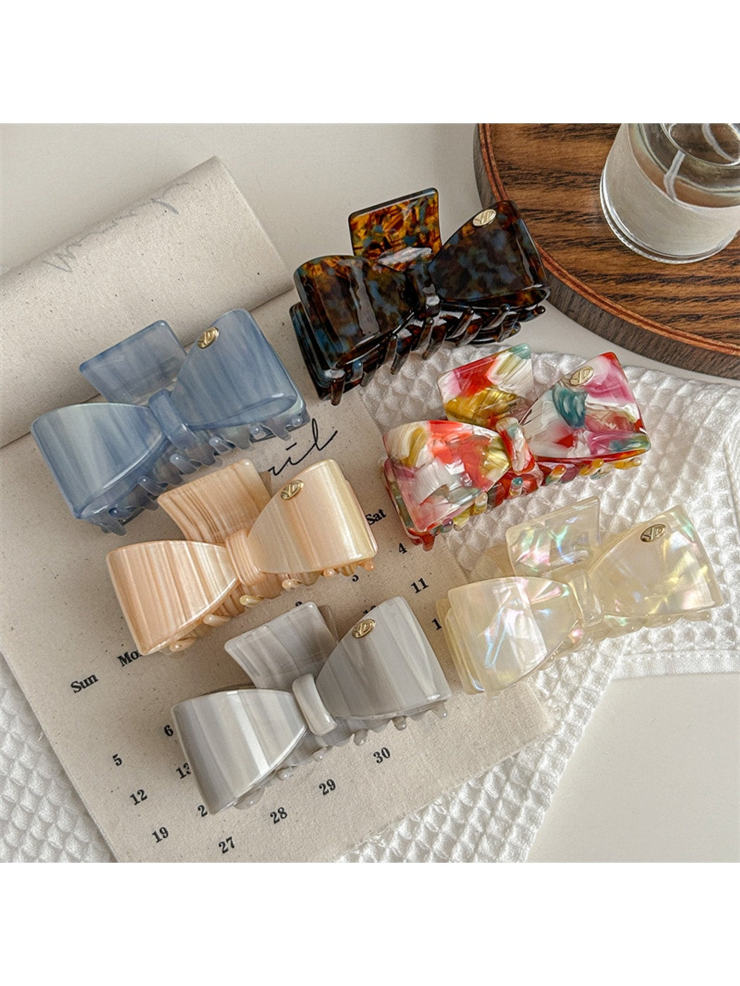 Beau - Butterfly Bow Acetate Hair Claw Clip