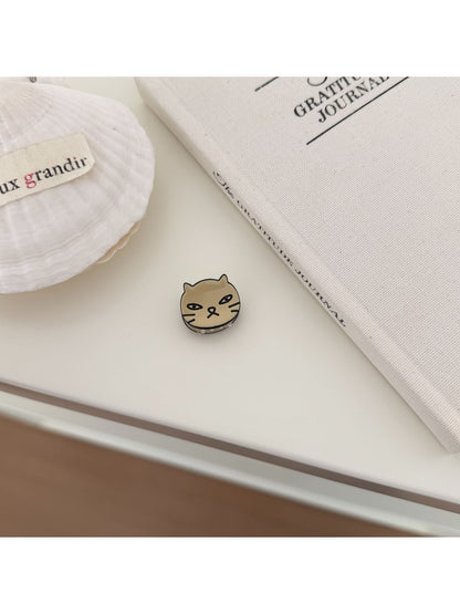 Beau - Cat Face Acetate Fiber Hair Clip