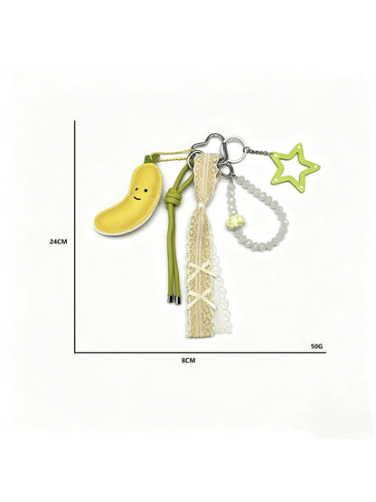 Keypus - Cute Fruit Pattern Bag Pendant Keychain