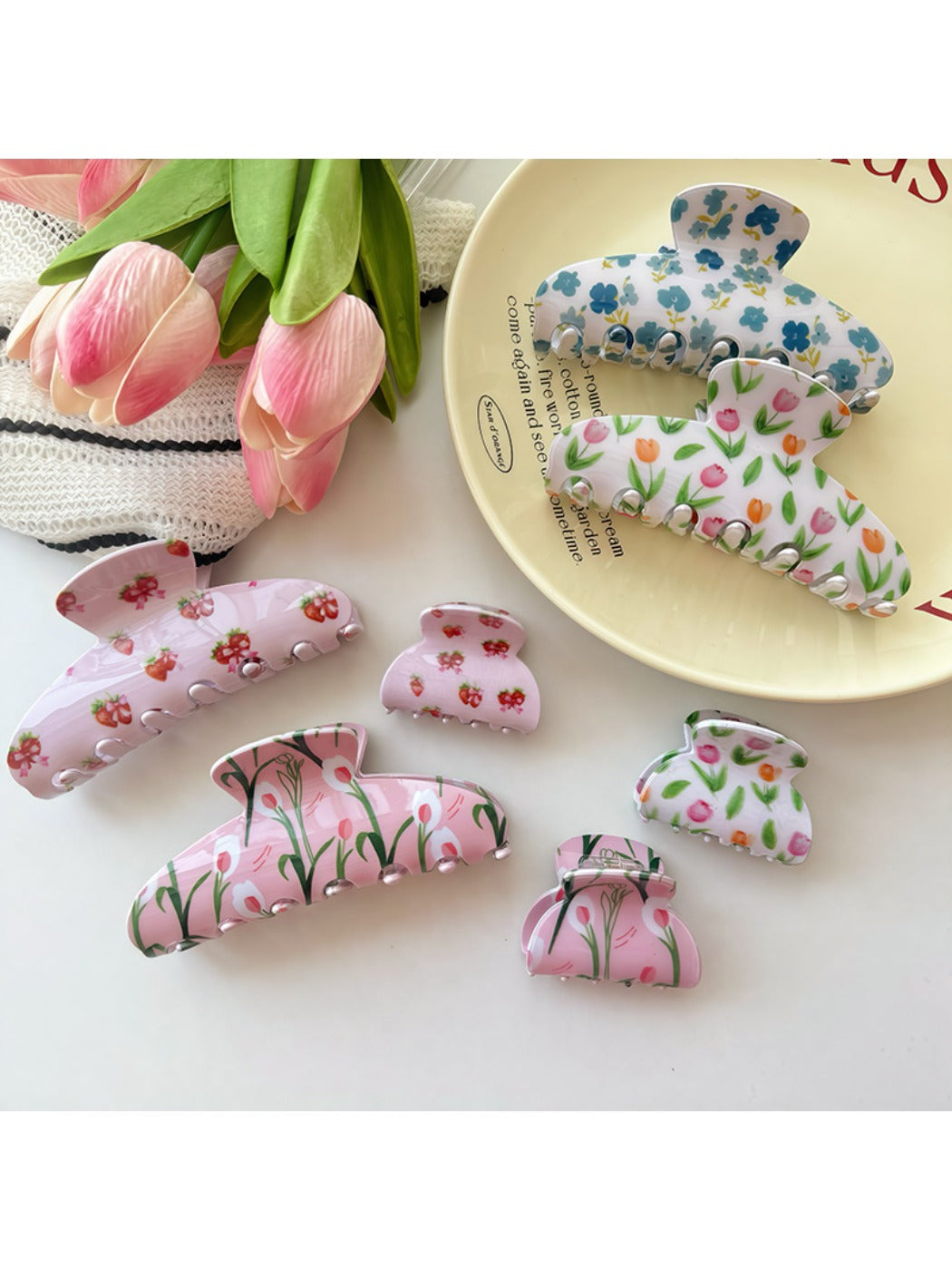 Beau - Sweet Floral Claw Clip