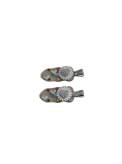 Beau - Sweet Style Heart Decor Transparent Hair Clip