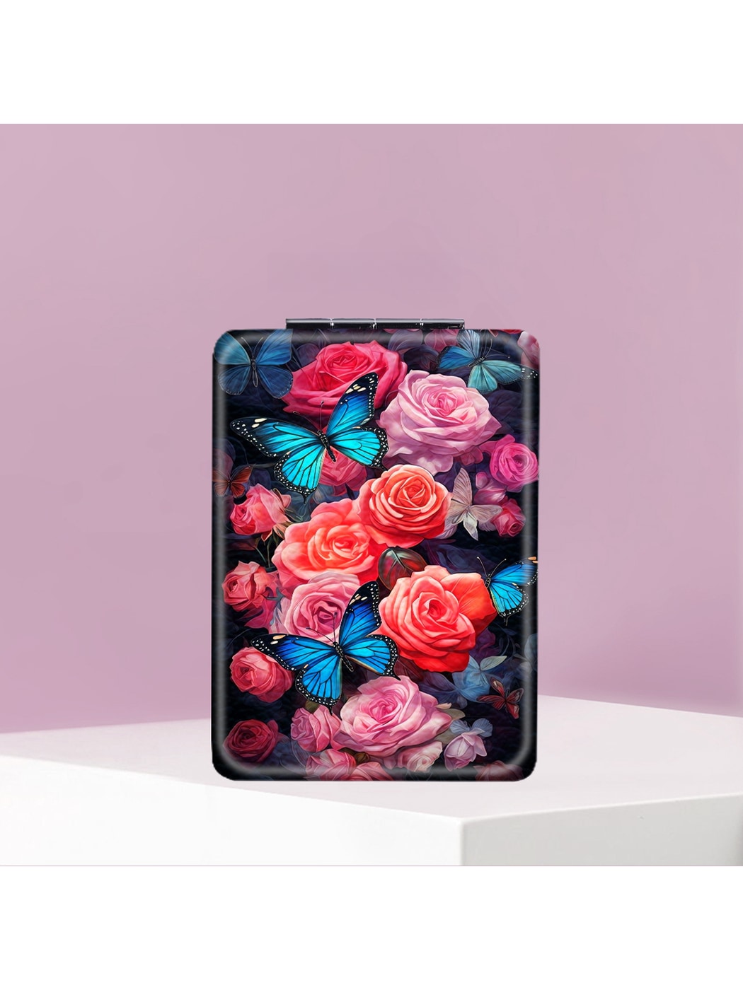 Mirroray - Floral Print Rectangle Makeup Mirror