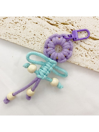 Keypus - Beaded Fringe Flower Keychain