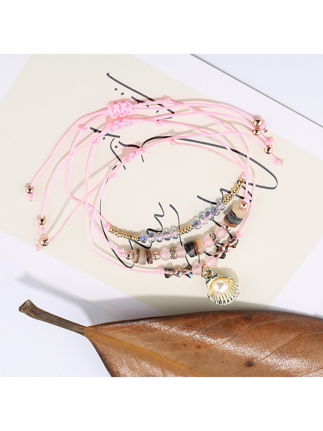 Lovra - Bohemian Beaded Alloy String Bracelet