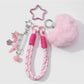 Keypus - Y2K Plush Heart Bow Charm Keychain Bag Charm