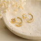 Earedge - Minimalist Star And Moon Earrings