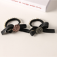 Gifty - Beaded Bow Camellia Ponytail Hair Tie