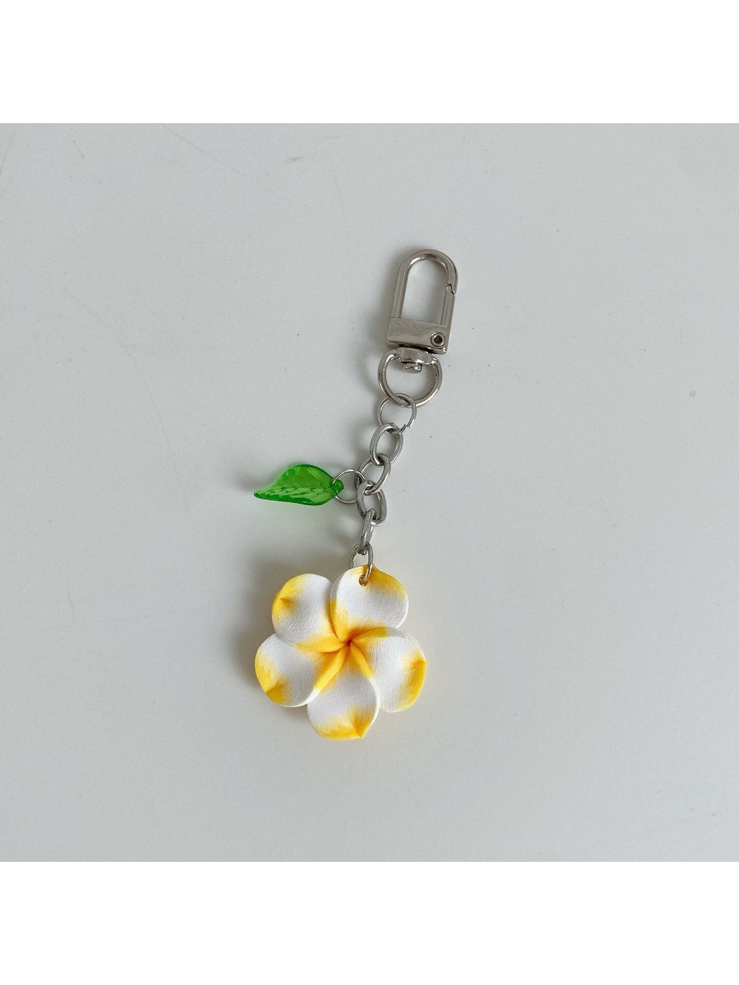 Keypus - Alloy Plastic Flower Pendant Bag Charm Keychain