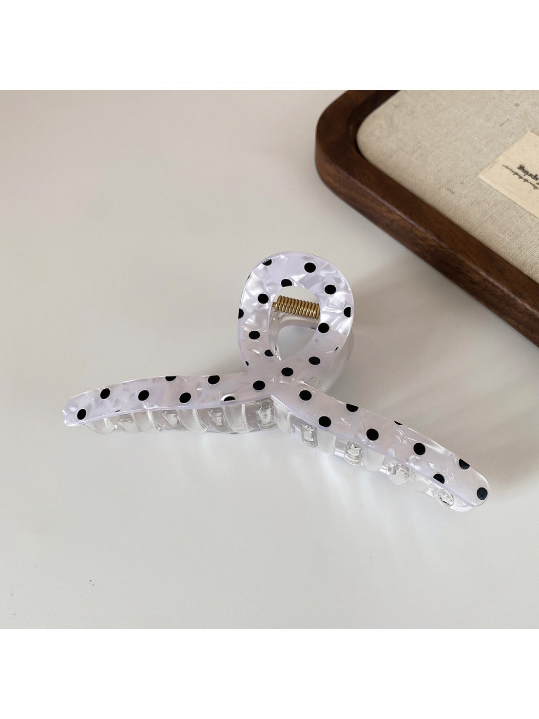 Beau - Plaid Leopard Polka Dot Hair Claw Clip
