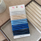 Gifty - Minimalist Braided Hair Ties Set Thick Scrunchies