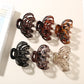 Beau - Glossy Openwork Leopard Pattern Claw Clip