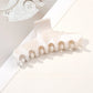 Beau - Marble Swirl Triangle PC Claw Hair Clip