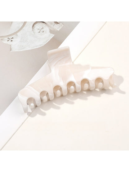 Beau - Marble Swirl Triangle PC Claw Hair Clip