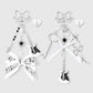 Keypus - Decorative Guitar Bow Detail Keychain