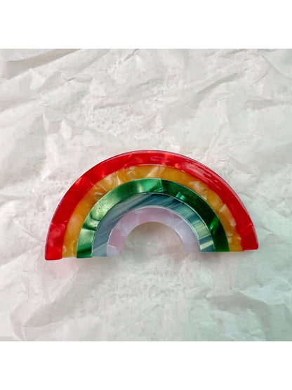 Beau - Acetate Rainbow Hair Clip